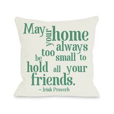  Home Irish Proverb Throw Pillow  One Bella Casa 