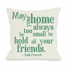  Irish Proverb Joy Throw Pillow  One Bella Casa 