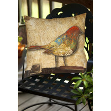 No Copoun Bird of Collage 2 Indoor/Outdoor Throw Pillow No Copoun Bird of Collage 2 Indoor/Outdoor Throw Pillow