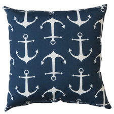 Coupon Sailor Anchor Indoor/Outdoor Throw Pillow