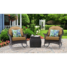 Today Only Sale San Marino 3 Piece Rocker Seating Group with Cushions