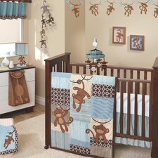  Giggles 5 Piece Crib Bedding Set  Lambs & Ivy 