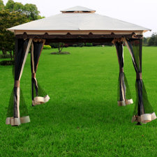  10 Ft. W x 10 Ft. D Metal Portable Gazebo  Jeco Inc. 