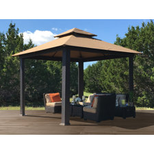  Savannah 10 Ft. W x 10 Ft. D Metal Permanent Gazebo  STC 