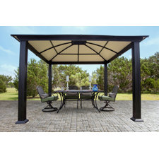  Vermont 11 Ft. W x 11 Ft. D Metal Permanent Gazebo  STC 