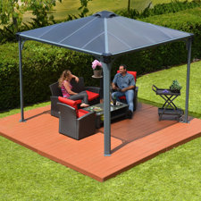  Palermo 3000 9.7 Ft. W x 9.7 Ft. D Aluminum Garden Gazebo  Palram 