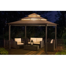  10 Ft. W x 10 Ft. D Metal Permanent Gazebo  Sunjoy 