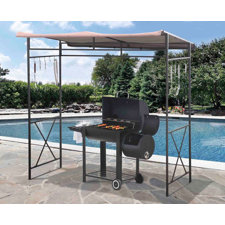  Lynne 7 Ft. W x 5 Ft. D Metal Grill Gazebo  Sunjoy 