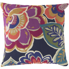 Cool Fabulously Floral Outdoor Throw Pillow Cool Fabulously Floral Outdoor Throw Pillow