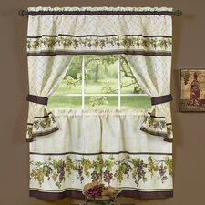  Tuscany Kitchen Cottage Window Treatment Set  Sweet Home Collection 