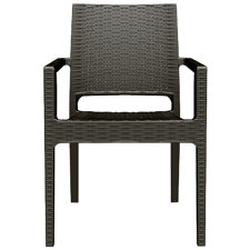 Fresh Kassiopeia Resin Stacking Dining Arm Chair (Set of 2)