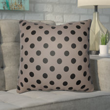 Lovely Phi Halloween Polkadots Indoor/Outdoor Throw Pillow
