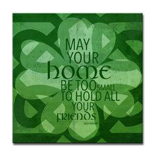  'Home Blessing; Irish Proverb' Graphic Art on Canvas  Ready2hangart 