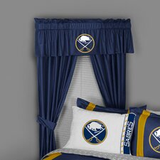  NHL Buffalo Sabres Rod Pocket Window Treatment Set (Set of 2)  Sports Coverage Inc. 