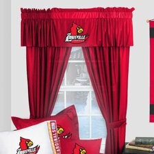  NCAA Louisville Cardinals Rod Pocket Window Treatment Set (Set of 2)  Sports Coverage Inc. 