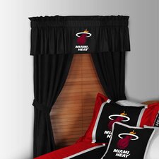  NBA Miami Heat Rod Pocket Window Treatment Set (Set of 2)  Sports Coverage Inc. 