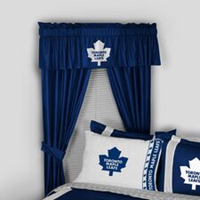  NHL Toronto Maple Leafs Rod Pocket Window Treatment Set (Set of 2)  Sports Coverage Inc. 