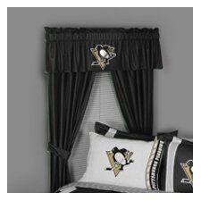  NHL Pittsburgh Penguins Window Treatment Set (Set of 2)  Sports Coverage Inc. 