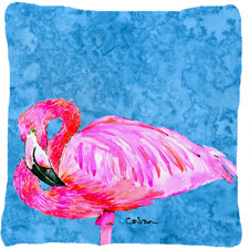 Lovely Flamingo Indoor/Outdoor Throw Pillow Lovely Flamingo Indoor/Outdoor Throw Pillow