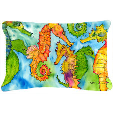 Amazing Sea Horse Indoor/Outdoor Throw Pillow