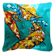 Sale Crab Beam of Light Indoor/Outdoor Throw Pillow