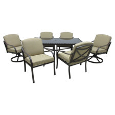 Comparison Callingwood 7 Piece Dining Set with Cushions Comparison Callingwood 7 Piece Dining Set with Cushions