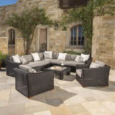 Amazing Monroeville Deluxe 8 Piece Sectional Seating Group with Cushion