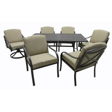 Wonderful Boundary Bay 7 Piece Dining Set with Cushions