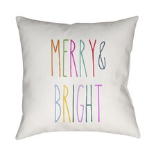  Merry & Bright Indoor/Outdoor Throw Pillow  Brayden Studio® 