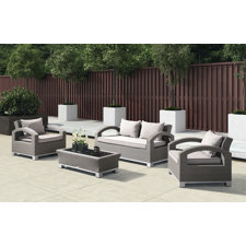 Wonderful Malta 4 Piece Lounge Seating Group with Cushion Wonderful Malta 4 Piece Lounge Seating Group with Cushion
