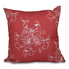 Sale Grovetown Morning Birds Floral Outdoor Throw Pillow Sale Grovetown Morning Birds Floral Outdoor Throw Pillow