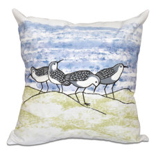 Fresh Rocio Sandpipers Outdoor Throw Pillow Fresh Rocio Sandpipers Outdoor Throw Pillow