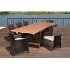 Great Reviews Big Coppitt Key 9 Piece Dining Set With Cushions Great Reviews Big Coppitt Key 9 Piece Dining Set With Cushions
