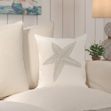  Sherborn Sea Star Coastal Print Outdoor Pillow  Beachcrest Home 