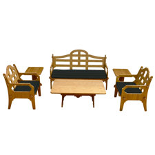 #2 Palladian Solid 9 Piece Lounge Seating Group with Cushions #2 Palladian Solid 9 Piece Lounge Seating Group with Cushions