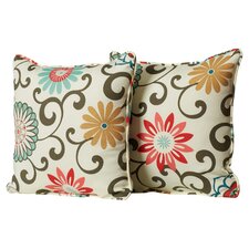  Tanan Indoor/Outdoor Throw Pillow (Set of 2)  Bungalow Rose 
