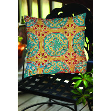 Read Reviews Lankershim Medallion Indoor/Outdoor Throw Pillow Read Reviews Lankershim Medallion Indoor/Outdoor Throw Pillow