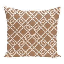 Lovely Hancock Know the Ropes Geometric Outdoor Throw Pillow