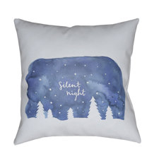 2017 Online Silent Night Indoor/outdoor Throw Pillow