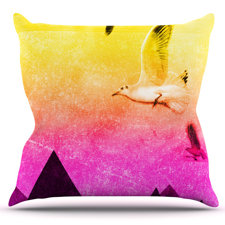Wonderful Seagulls in Shiny Sky by Frederic Levy-Hadida Outdoor Throw Pillow Wonderful Seagulls in Shiny Sky by Frederic Levy-Hadida Outdoor Throw Pillow
