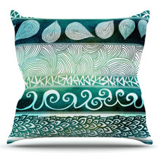 Wonderful Dreamy Tribal by Pom Graphic Design Outdoor Throw Pillow