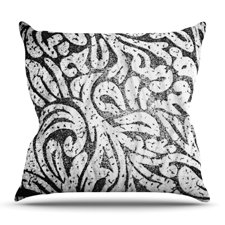 Discount Monochrome Paisley by Alveron Outdoor Throw Pillow