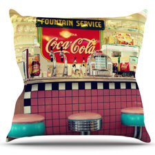 Comparison Retro Diner by Sylvia Cook Outdoor Throw Pillow Comparison Retro Diner by Sylvia Cook Outdoor Throw Pillow