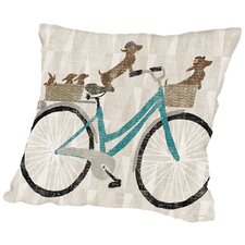  Doxie Ride Ver II Throw Pillow  East Urban Home 