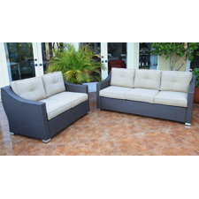 Reviews Tampa 2 Piece Patio Sofa Group with Cushion Reviews Tampa 2 Piece Patio Sofa Group with Cushion