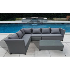 Coupon KQ Maui Elegantly Crafted 5 Piece Sectional Seating Group with Cushion