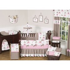  Elephant Pink 9 Piece Crib Bedding Set  Sweet Jojo Designs 