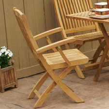Best Harbor Folding Dining Arm Chair