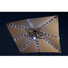  10' Square Illuminated Umbrella  Blue Wave Products 