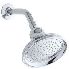 Bancroft 2.5 GPM Single-Function Shower Head with Katalyst Air-Induction Spray  Kohler 